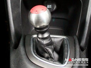 Dodge Dart Gear Shift Knob - Polished Billet Knob w/ Red Top